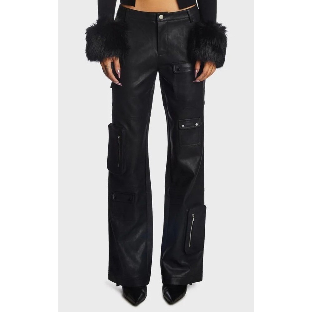 The Kript Size XXS The Draven Vegan Leather Cargo At Dolls Kill Sold Out